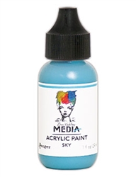Dina Wakley Media Acrylic Paint  - Sky, 1 oz Bottle