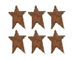 Rusted Metal Embellishments - Rusted 1" Star Set