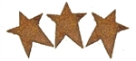 Rusted Metal Embellishments - Rusted 2 5/8" Star Set
