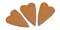 Rusted Metal Embellishments - 2.5" Rusted Hearts Set