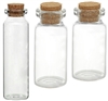Set of 3 Clear Glass Vials