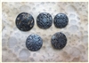 Antiqued Silver Buttons - Set of 5
