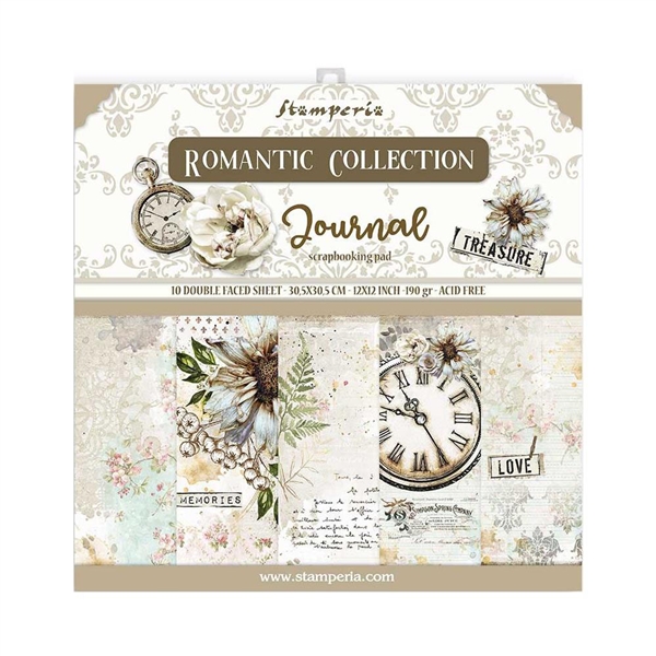 Stamperia - Romantic Journal 12x12 Paper Pack SBBL86