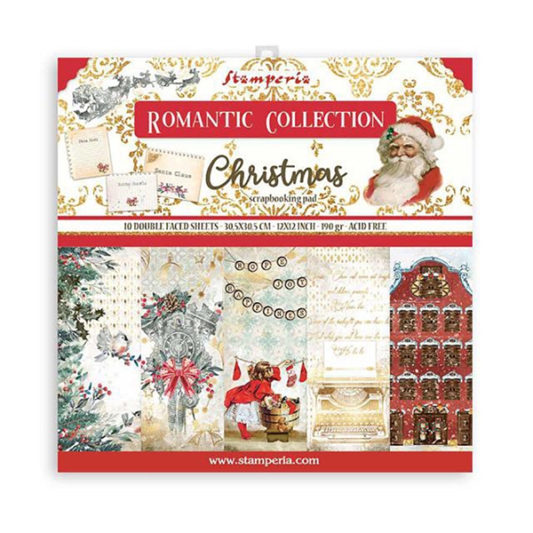 Stamperia Romantic Christmas - 12x12 Papers SBBL96