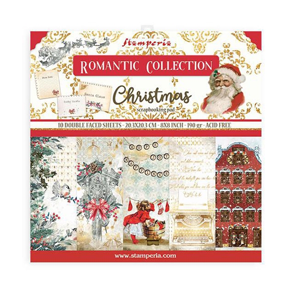 Stamperia - Romantic Christmas 8x8 Paper Pad SBBS44