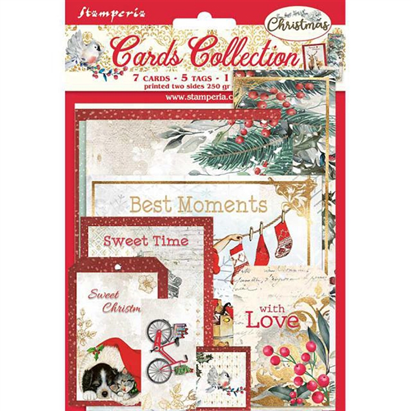 Stamperia Cards Collection - Romantic Christmas SBCARD09