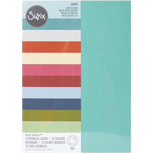 Sizzix Surfacez - Cardstock, 8 1/4 x 11 3/4, White, 60 Sheets