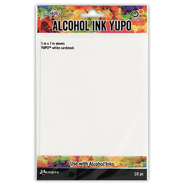 Ranger Tim Holtz Alcohol Ink Yupo Paper, White 10PK TAC49715