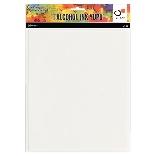 Ranger Tim Holtz Alcohol Ink Yupo Paper, 8x10 White 25PK TAC76346