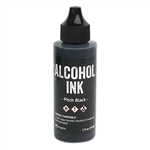 Ranger Tim Holtz Alcohol Ink 2oz - Pitch Black TAG76230