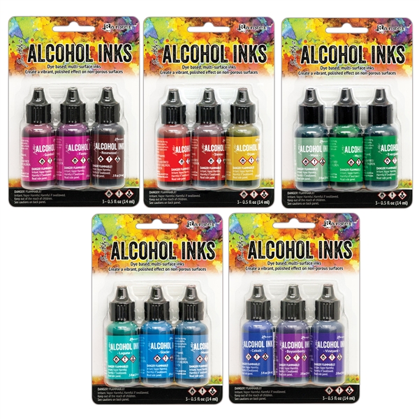 Tim Holtz Alcohol Ink 3 Pack - Orange/Yellow Spectrum