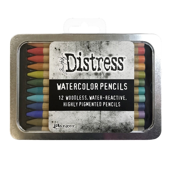 Ranger Tim Holtz Distress Watercolor Pencils (12 Pack) Set 1 TDH76643