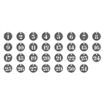 Tim Holtz Idea-ology Number Tokens TH93244