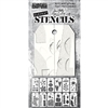 Stampers Anonymous Tim Holtz Element Stencils - Everyday Art  THEST004