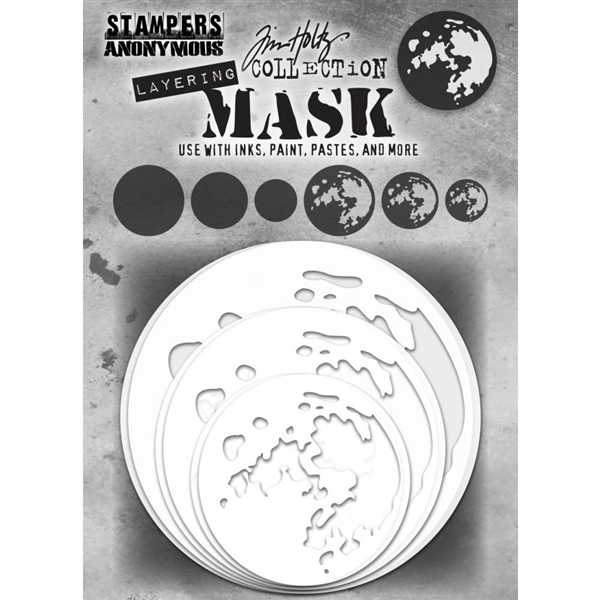 Stampers Anonymous Tim Holtz Layering Mask Set - Moon THMSK01