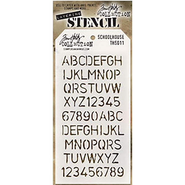 Stampers Anonymous Tim Holtz Layering Stencils - Schoolhouse THS011