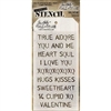 Tim Holtz Layering Stencils - Valentine THS033