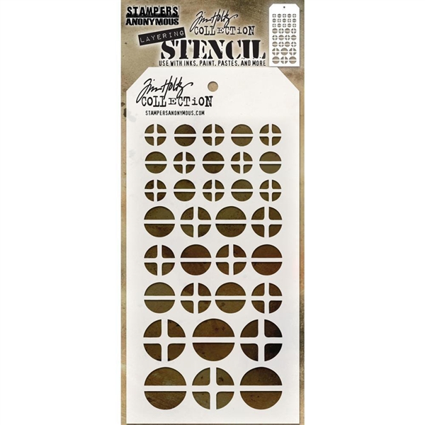 Stampers Anonymous Tim Holtz Layering Stencil - Screwed THS087