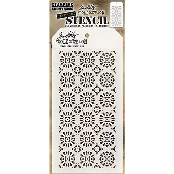 Stampers Anonymous Tim Holtz Layering Stencils - Rosette THS092