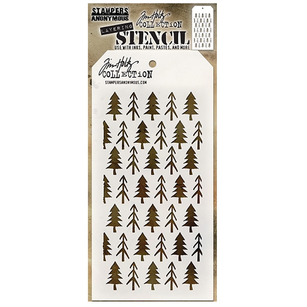 Stampers Anonymous Tim Holtz Layering Stencils - Pines THS096