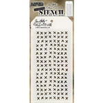 Stampers Anonymous Tim Holtz Layering Stencil - Stitched THS099