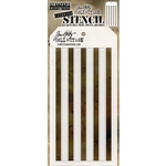 Stampers Anonymous Tim Holtz Layering Stencil - Shifter Stripes THS108