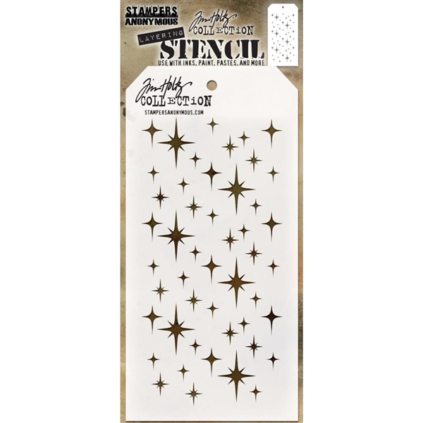 Stampers Anonymous Tim Holtz Layering Stencil - Sparkle THS132