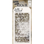 Stampers Anonymous Tim Holtz Stencil - Hafltone THS144
