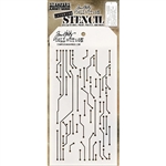 Stampers Anonymous Tim Holtz Stencil - Circuit THS146