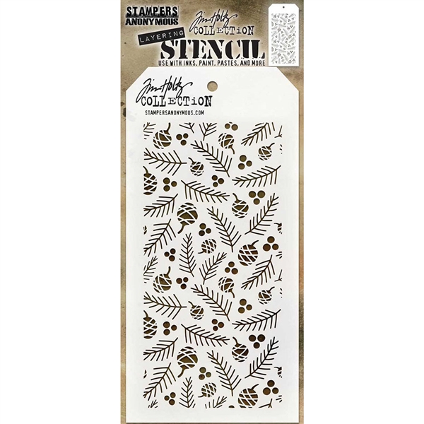 Stampers Anonymous Tim Holtz Layering Stencil - Gatherings THS152
