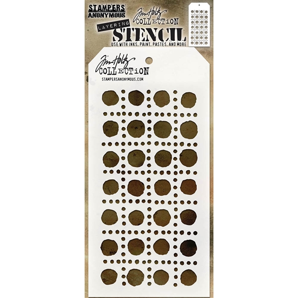 Stampers Anonymous Tim Holtz Layering Stencil - Dotted Line THS155