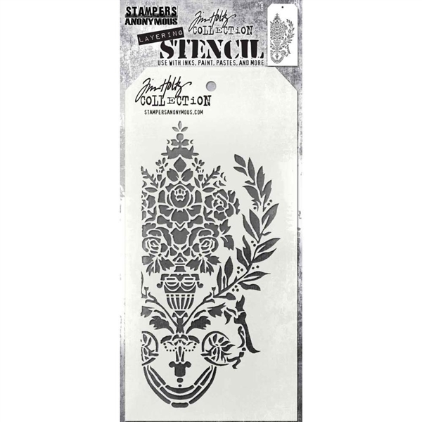 Stampers Anonymous Tim Holtz Layering Stencil - Crest THS161