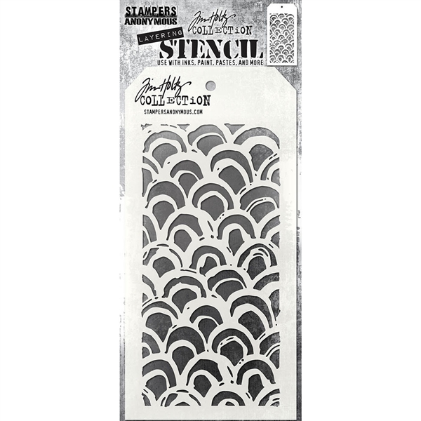 Stampers Anonymous Tim Holtz Layering Stencil - Brush Arch THS168