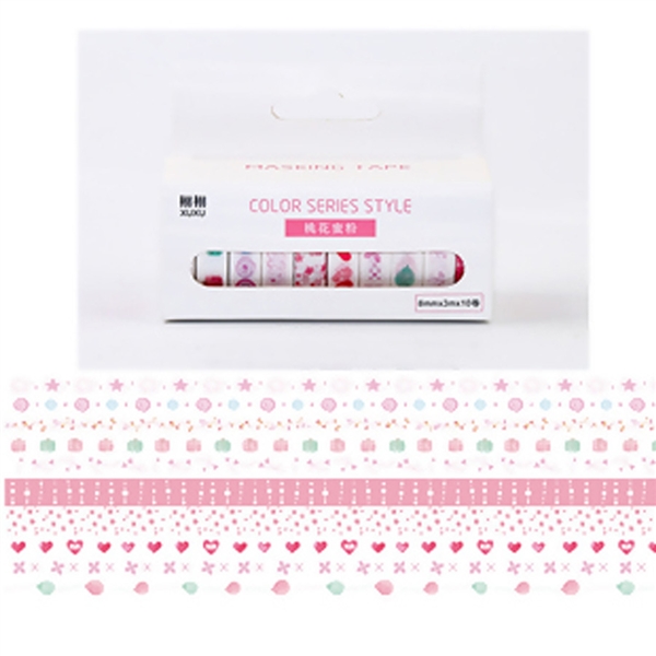 Washi Tape - 10 Roll Boxed Set - Pink WS878575