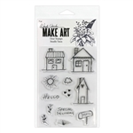Ranger Wendy Vecchi MAKE ART Clear Stamp Set - Doodle Town WVB81043