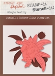 Stampers Anonymous Studio 490 Wendy Vecchi Stamp-it-Stencil-It Simple Reality WVSTST038