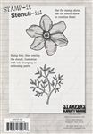 Build a Blossom Stamp It Stencil It from Stampers Anonymous Studio 490 Wendy Vecchi WVSTST006